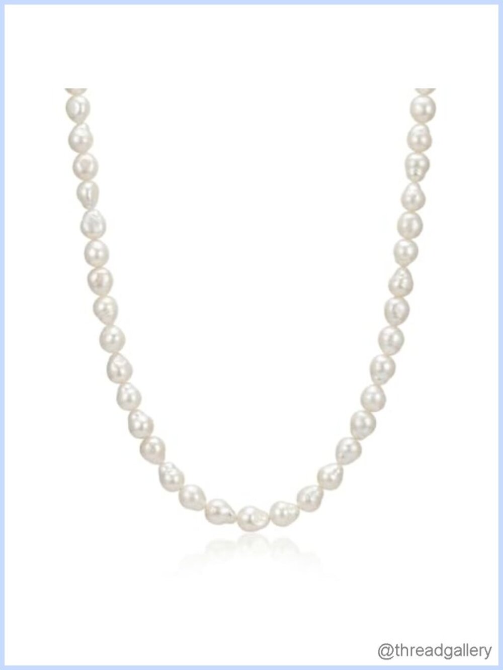 8-9mm Baroque Freshwater Pearl Endless Necklace 24-36 Inch Women